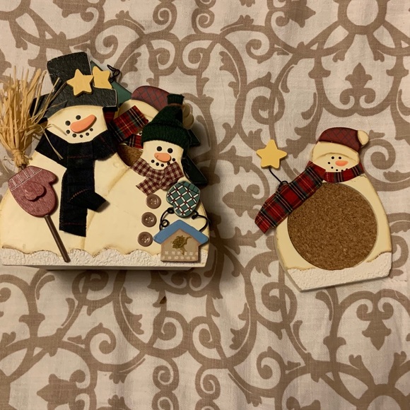 Snowman coasters - Picture 2 of 3